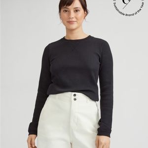 Black Everlane Women’s thermal top